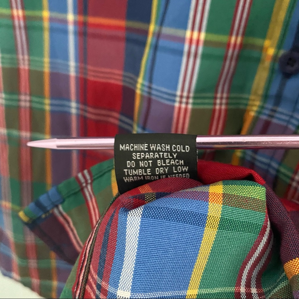 RedApe Scotch Plaid Button Down Short Sleeve Shirt - Picture 6 of 8